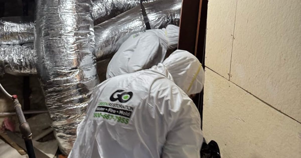 fire damage restoration work by Go Green Restoration