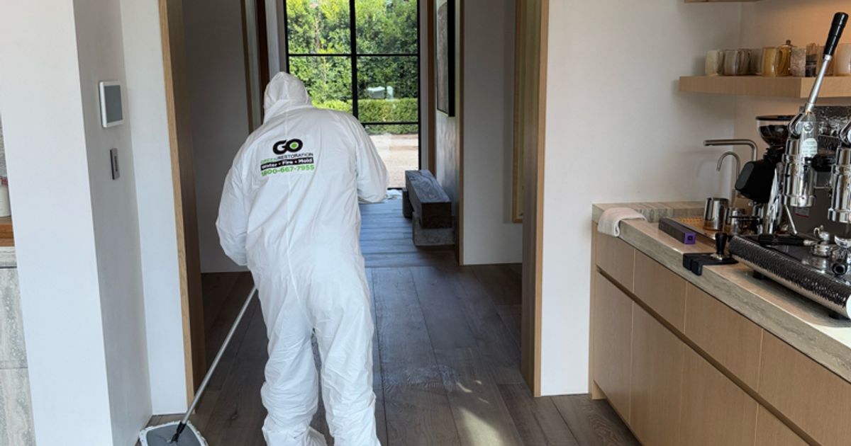 fire damage restoration work by Go Green Restoration