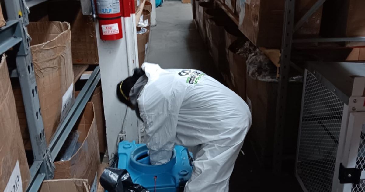 fire damage restoration work by Go Green Restoration