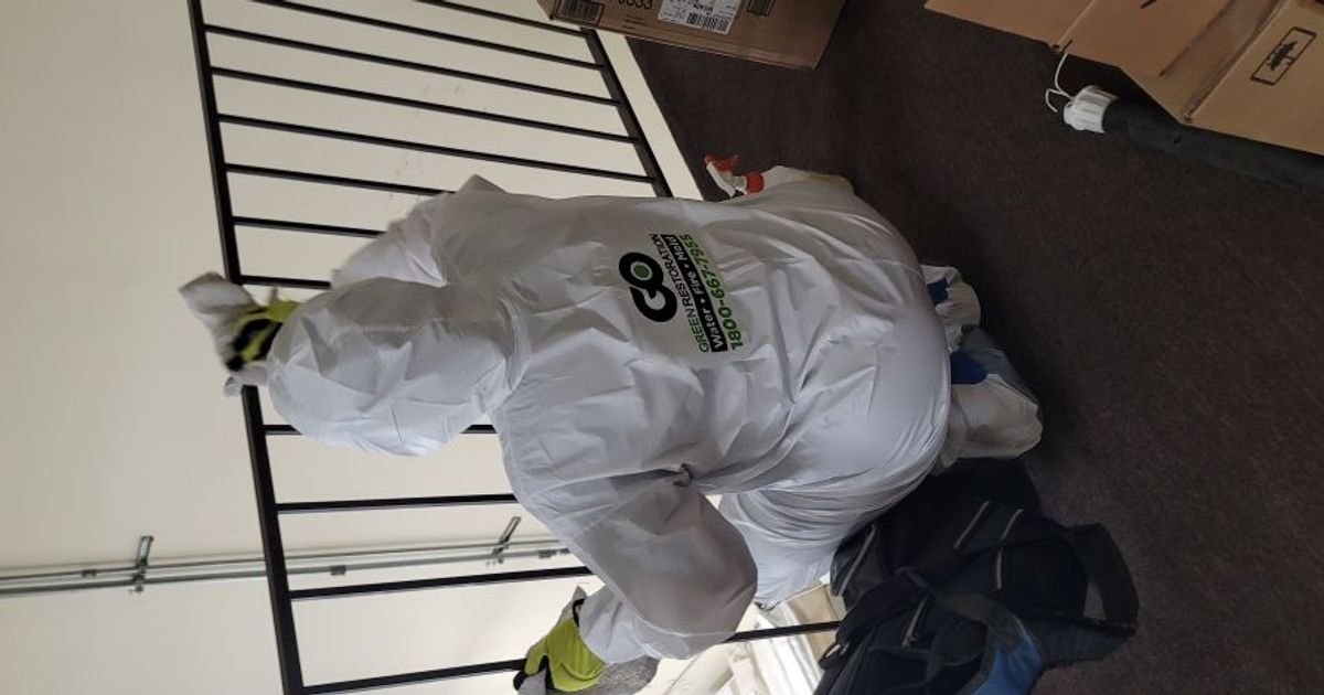 fire damage restoration work by Go Green Restoration