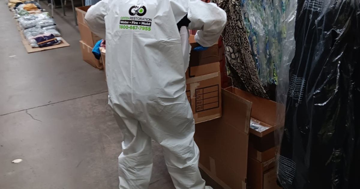 fire damage restoration work by Go Green Restoration