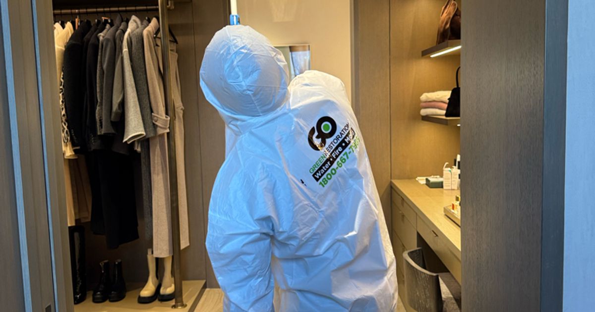 fire damage restoration work by Go Green Restoration