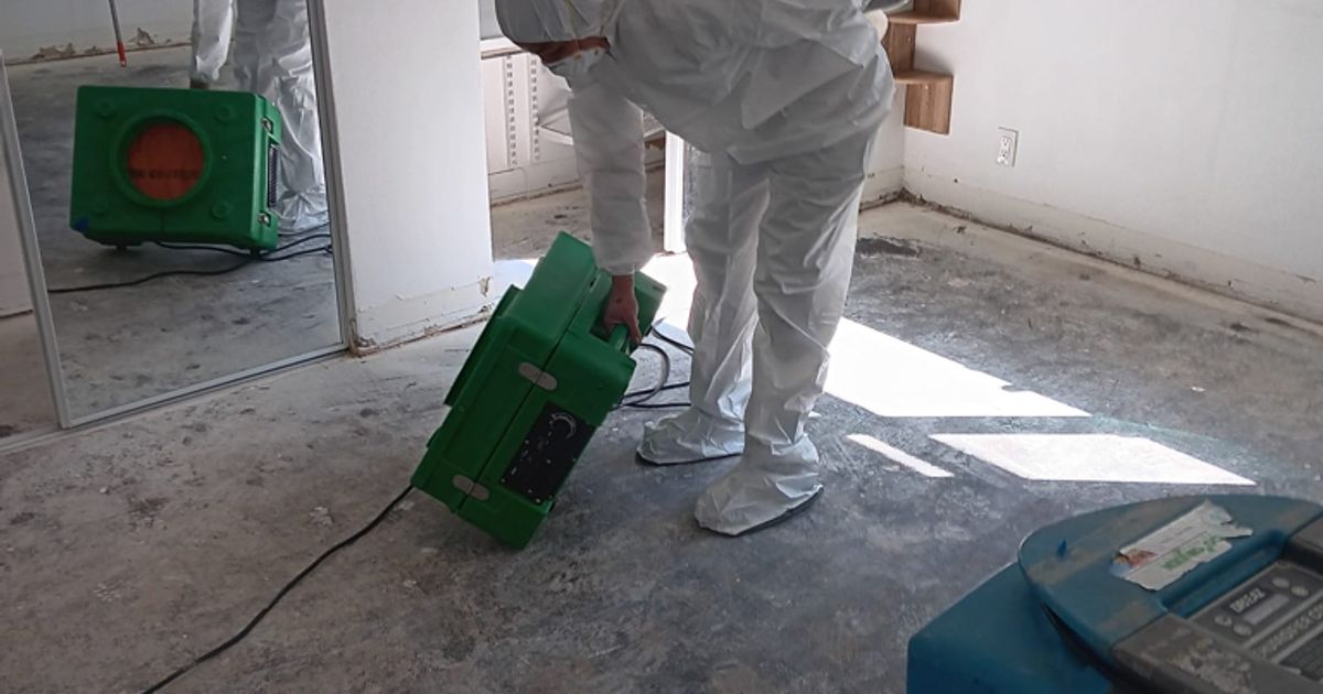 water damage restoration work by Go Green Restoration